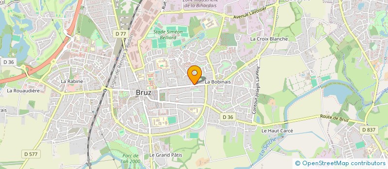 localisation de l'entreprise SCI LES BRUYERES  BRUZ