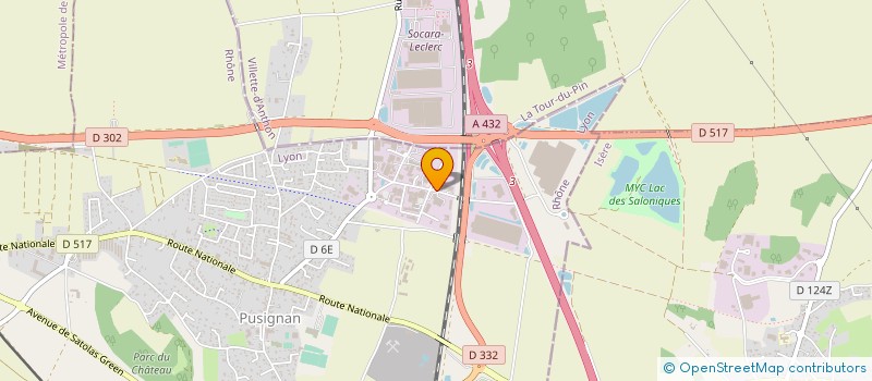 localisation de l'entreprise SCI LES BRUYERES  PUSIGNAN