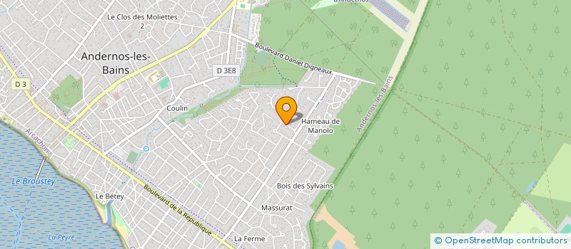 localisation de l'entreprise SCI LES BRUYERES  ANDERNOS-LES-BAINS