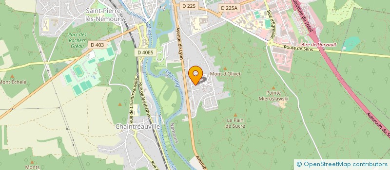 localisation de l'entreprise SCI LES BRUYERES  NEMOURS