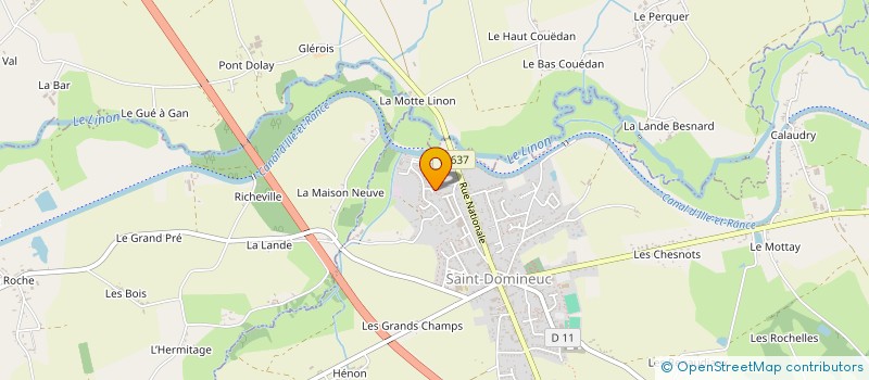 localisation de l'entreprise SCI LES BRUYERES  SAINT-DOMINEUC