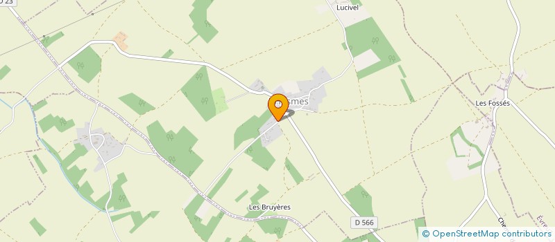 localisation de l'entreprise SCI LES BRUYERES  L'HOSMES