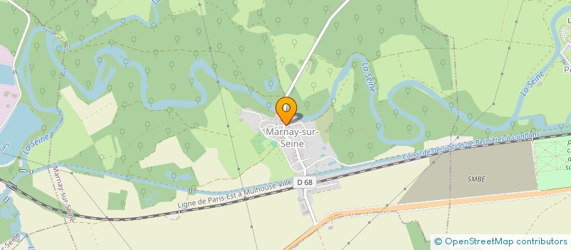 localisation de l'entreprise SCI LES BRUYERES CARITA  MARNAY-SUR-SEINE