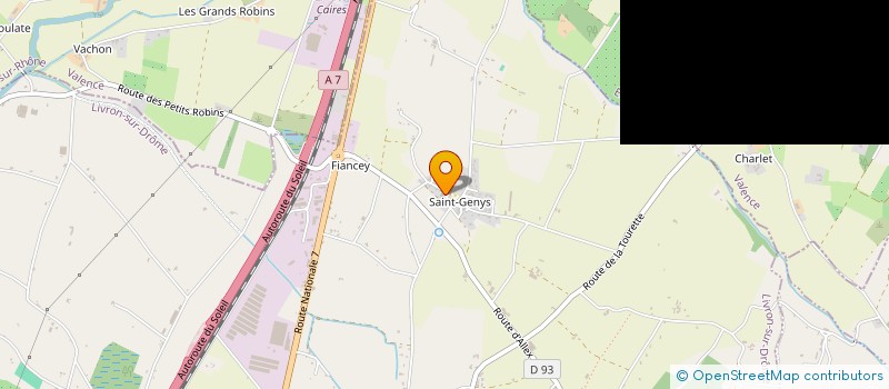 localisation de l'entreprise SCI LES BRUYERES DE FIANCEY  LIVRON-SUR-DROME