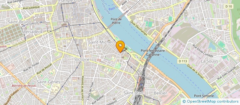 localisation de l'entreprise SCI LES BRUYERES SAINT BENOIT  BORDEAUX