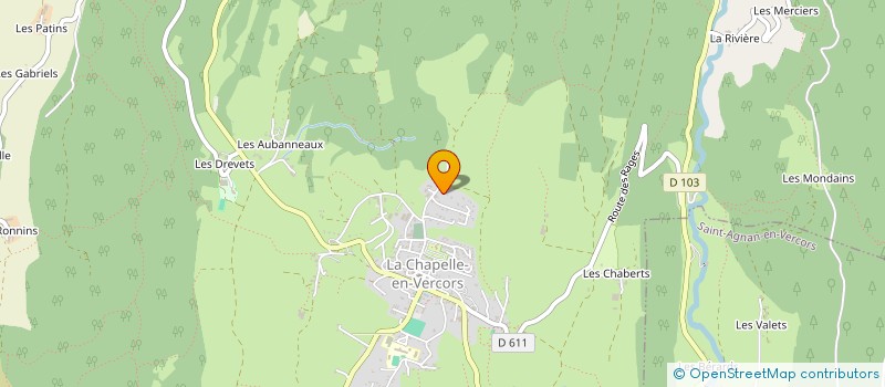 localisation de l'entreprise SCI LES BRUYERES26 à LA CHAPELLE-EN-VERCORS