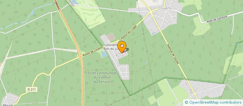 localisation de l'entreprise SCI LES BRUYERS DU LUGET  LE PIAN-MEDOC