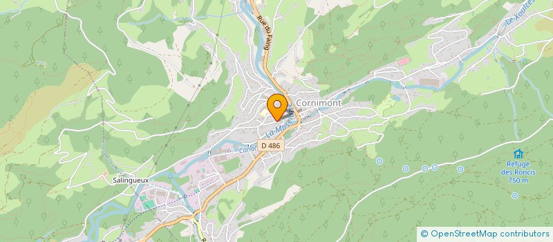 localisation de l'entreprise SCI LES BRUYOTS  CORNIMONT