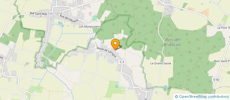 localisation de l'entreprise SCI LES BUFFETERIES  LOIRE-AUTHION