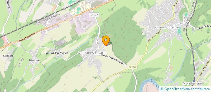 localisation de l'entreprise SCI LES BUIS  VELESMES-ESSARTS