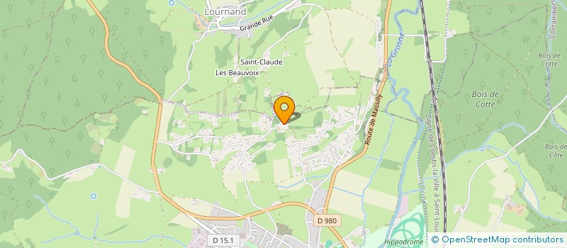 localisation de l'entreprise SCI LES BUIS  CLUNY