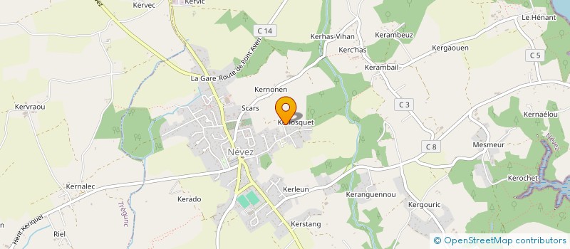 localisation de l'entreprise SCI LES BUIS  NEVEZ