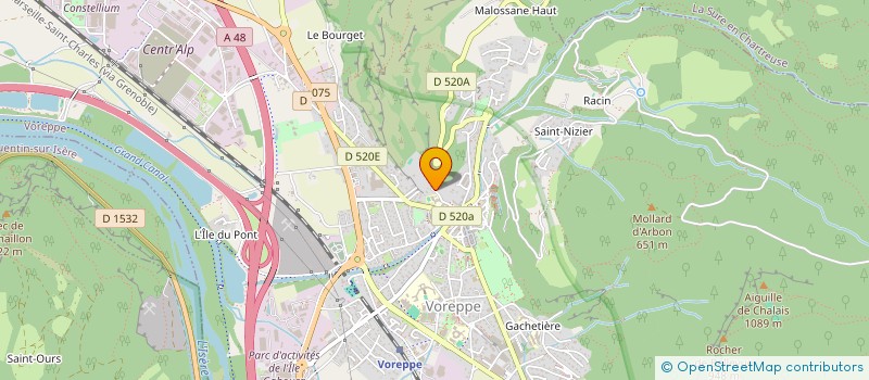 localisation de l'entreprise SCI LES BUISSIERES  VOREPPE