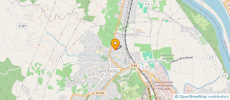 localisation de l'entreprise SCI LES BUISSONNETS  SAINT-PERAY