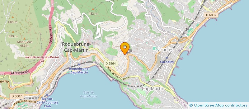 localisation de l'entreprise SCI LES BUISSONNETS à ROQUEBRUNE-CAP-MARTIN