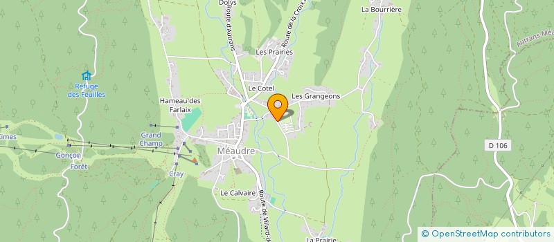 localisation de l'entreprise SCI LES BUISSONNETS  AUTRANS-MEAUDRE EN VERCORS