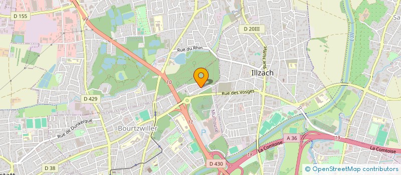 localisation de l'entreprise SCI LES BUISSONS  MULHOUSE