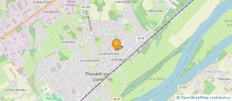 localisation de l'entreprise SCI LES BUISSONS  THOUARE-SUR-LOIRE