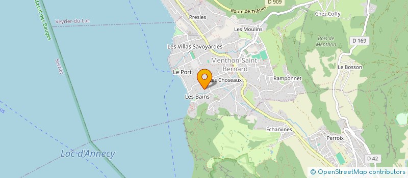 localisation de l'entreprise SCI LES BULIMES  MENTHON-SAINT-BERNARD