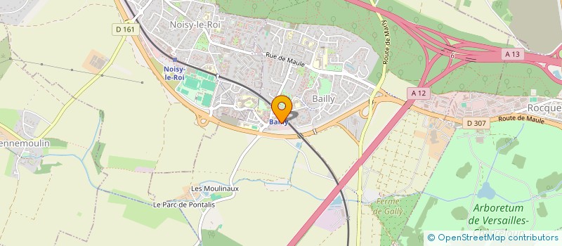 localisation de l'entreprise SCI LES BUREAUX DE BAILLY  BAILLY