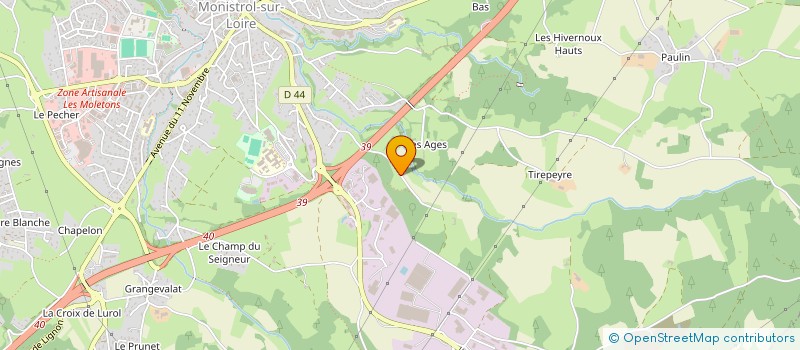 localisation de l'entreprise SCI LES BUREAUX DE LA BORIE  MONISTROL-SUR-LOIRE