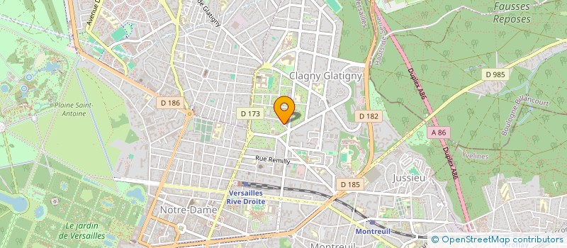localisation de l'entreprise SCI LES BUREAUX DE LOUVECIENNES à VERSAILLES
