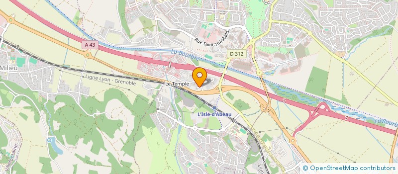 localisation de l'entreprise SCI LES BUREAUX DE LYON  BOURGOIN-JALLIEU