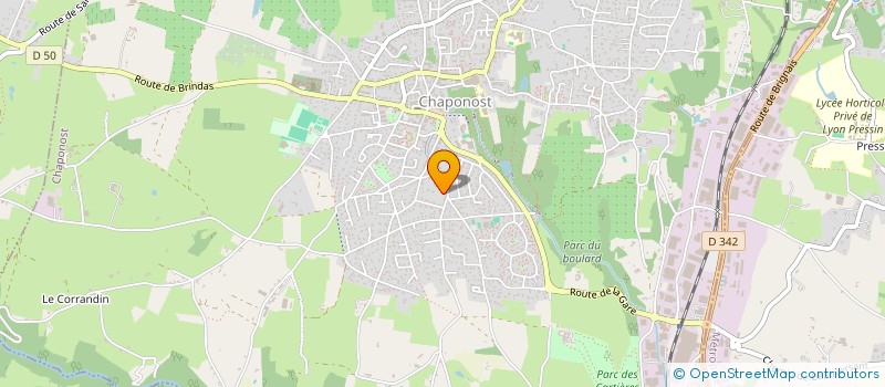 localisation de l'entreprise SCI LES BUREAUX DE MASSY  CHAPONOST