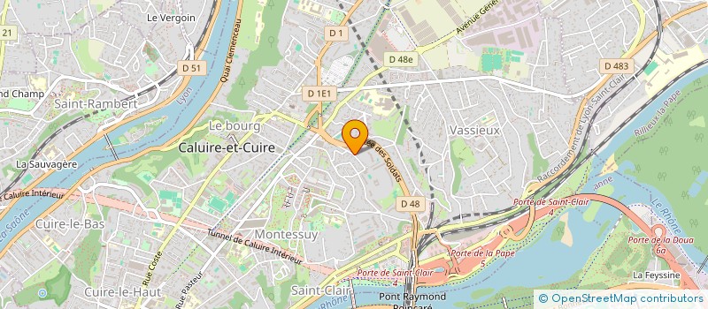 localisation de l'entreprise SCI LES BUREAUX DE VALDO à CALUIRE-ET-CUIRE