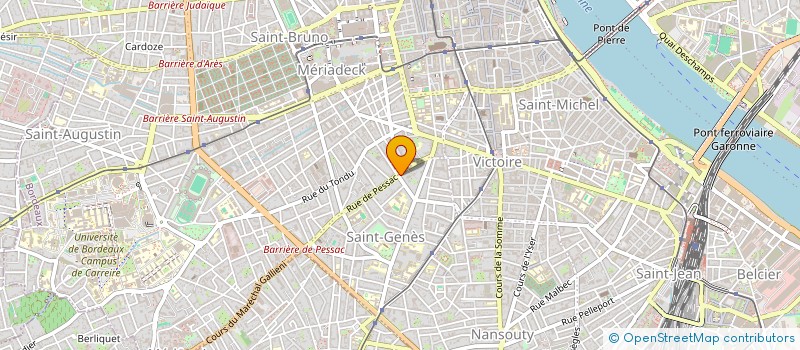 localisation de l'entreprise SCI LES BUREAUX DU SOIN  BORDEAUX