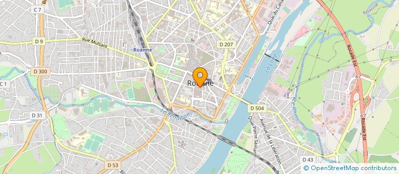 localisation de l'entreprise SCI LES BUREAUX QUARTIER HOTEL DE VILLE à ROANNE