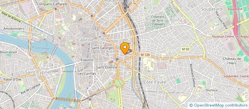 localisation de l'entreprise SCI LES BURGARELLES 2  TOULOUSE