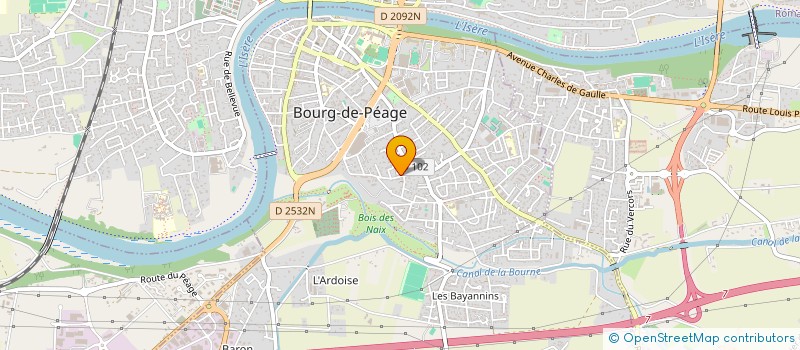 localisation de l'entreprise SCI LES BUTTES  BOURG-DE-PEAGE