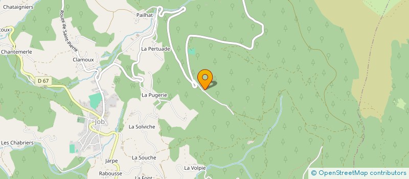 localisation de l'entreprise SCI LES CABANES CACHEES JOB  JOB