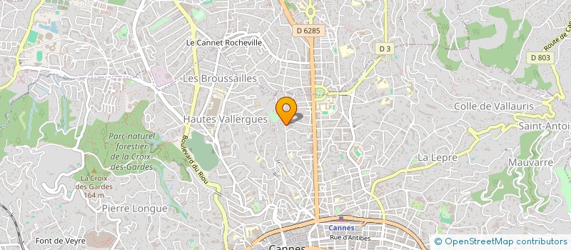 localisation de l'entreprise SCI LES CABRETTES DE SAINT SAUVEUR à CANNES