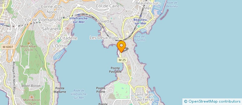 localisation de l'entreprise SCI LES CABRIS à SAINT-JEAN-CAP-FERRAT