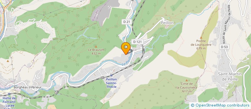 localisation de l'entreprise SCI LES CACTUS  PEILLON