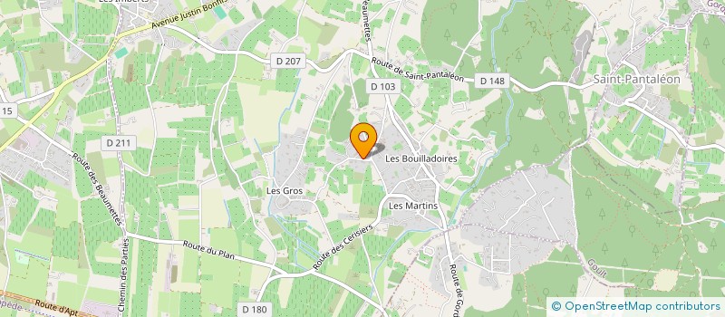 localisation de l'entreprise SCI LES CADENIERES  GORDES