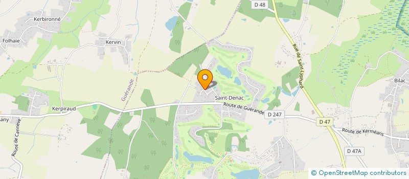 localisation de l'entreprise SCI LES CADES  SAINT-ANDRE-DES-EAUX