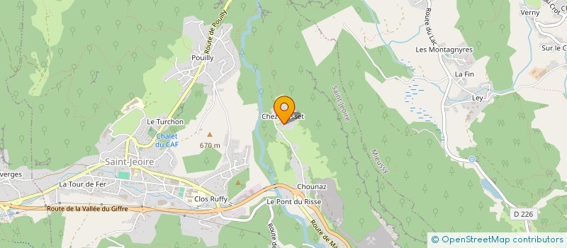 localisation de l'entreprise SCI LES CADETS  SAINT-JEOIRE