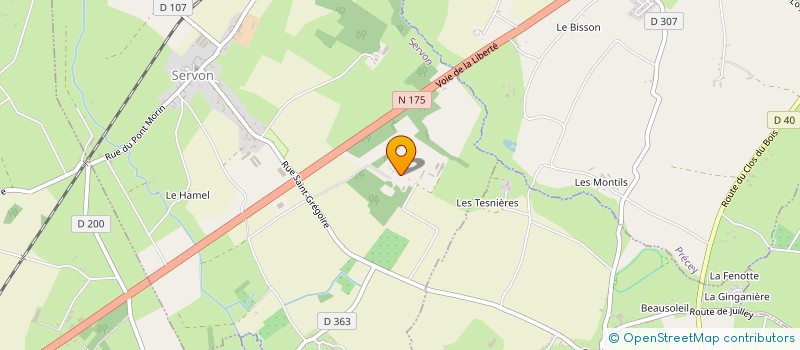 localisation de l'entreprise SCI LES CADETS  SERVON