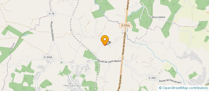 localisation de l'entreprise SCI LES CAGOTS  HORSARRIEU