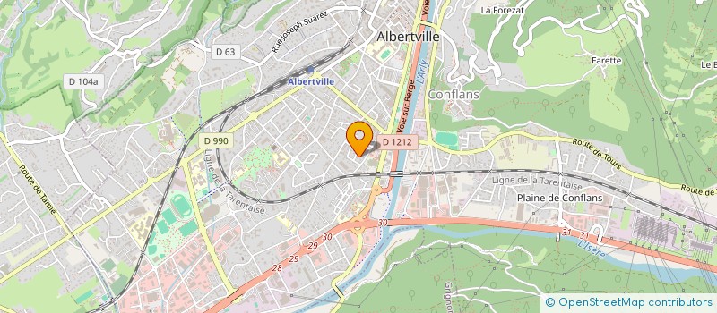 localisation de l'entreprise SCI LES CAILLAUDOUX  ALBERTVILLE