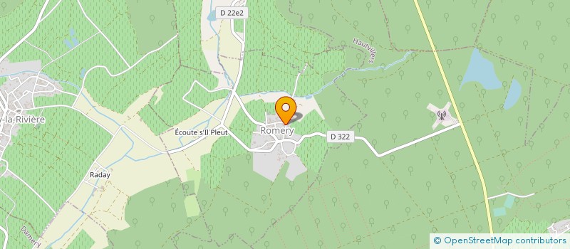 localisation de l'entreprise SCI LES CAILLAUDRIES  ROMERY