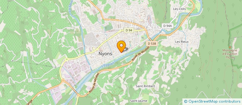 localisation de l'entreprise SCI LES CAILLES  NYONS