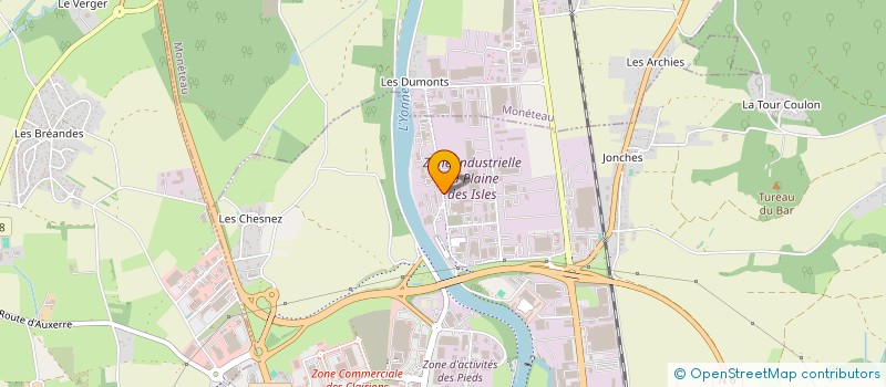 localisation de l'entreprise SCI LES CAILLOTTES à AUXERRE