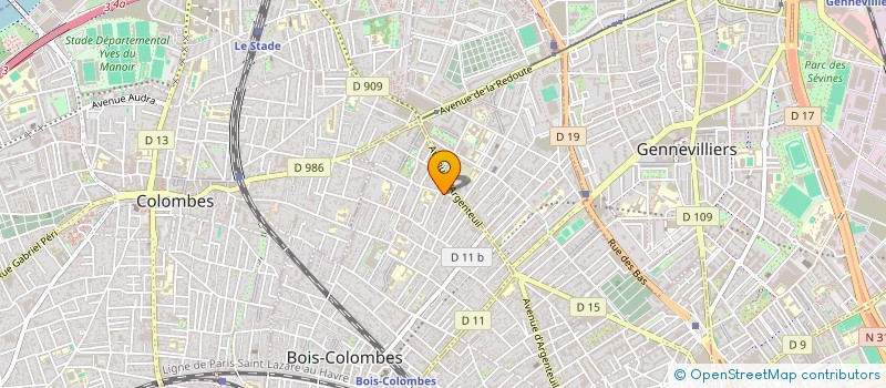 localisation de l'entreprise SCI LES CAILLOUX à BOIS-COLOMBES