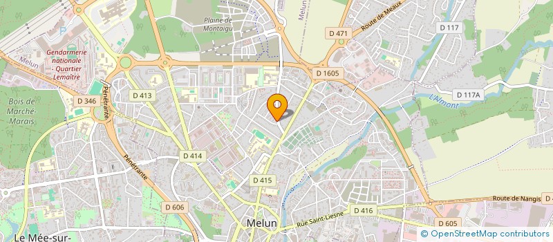localisation de l'entreprise SCI LES CALADES à MELUN
