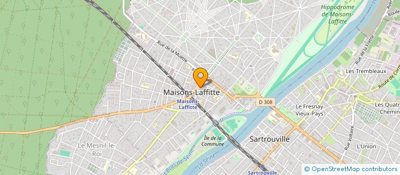 localisation de l'entreprise SCI LES CALADES  MAISONS-LAFFITTE