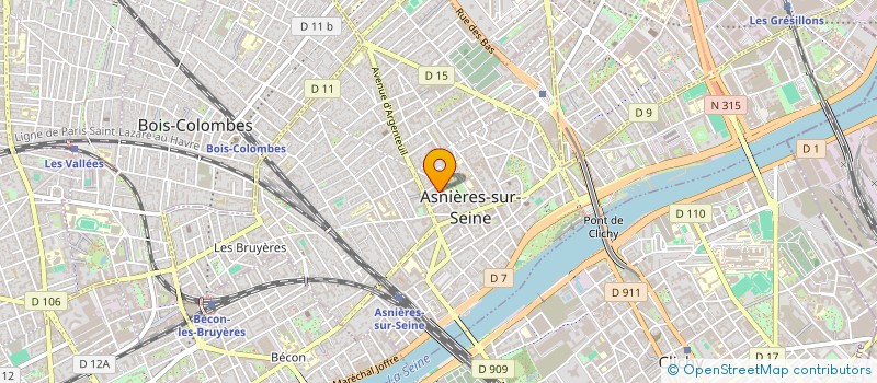 localisation de l'entreprise SCI LES CALADES à ASNIERES-SUR-SEINE